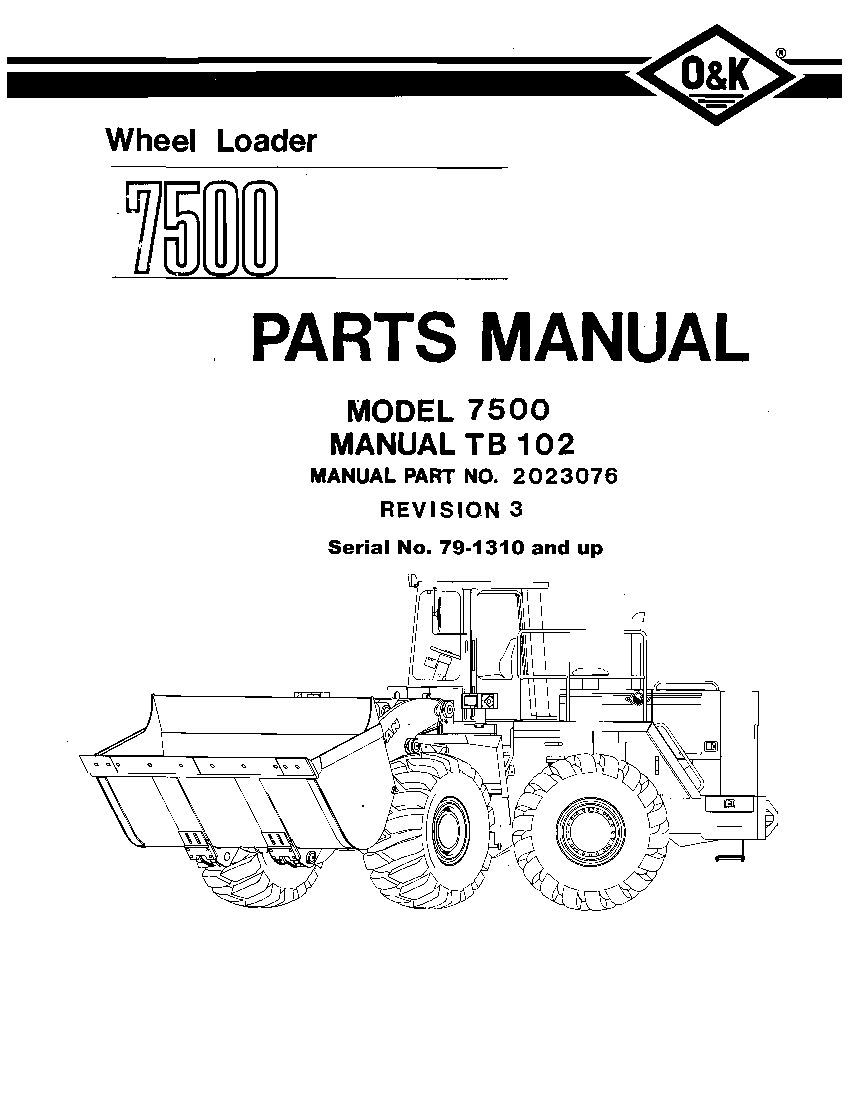 trojan loader parts manual